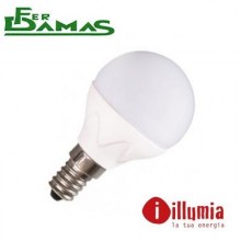 LAMPADINA ILLUMIA LED BULB SERIE "PLUS" SFERA 6W E14 